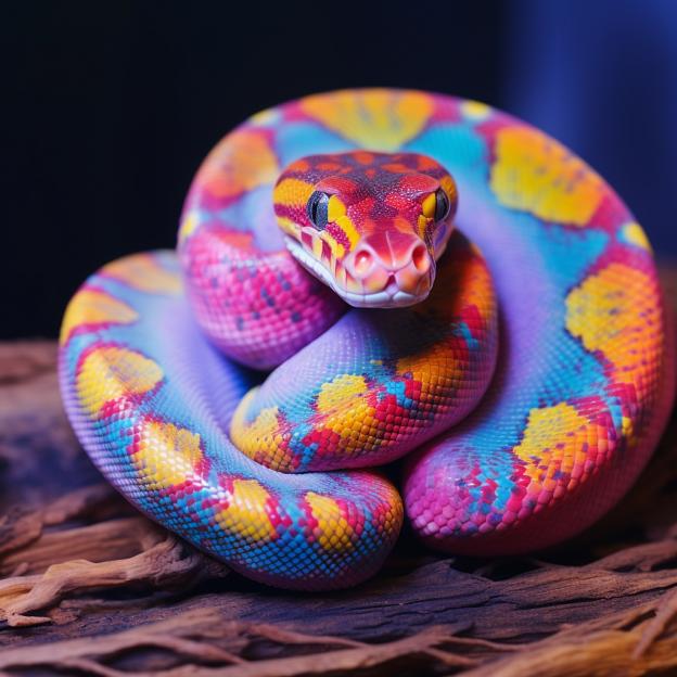 Multicoloured Royal Python